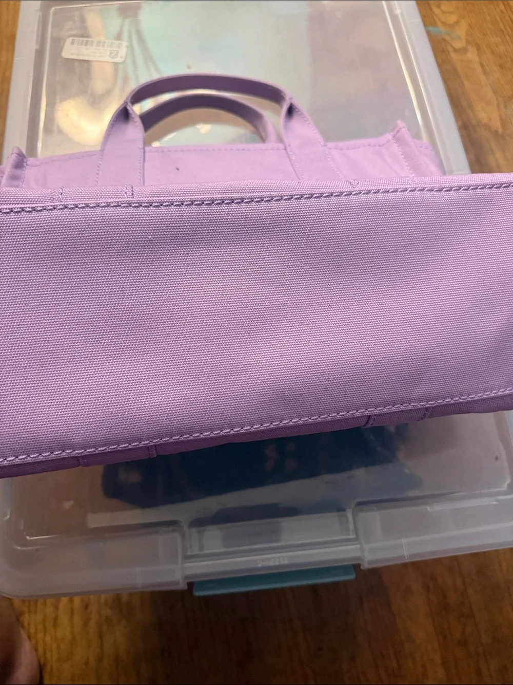 Marc Jacobs Lavender Canvas Tote medium size used